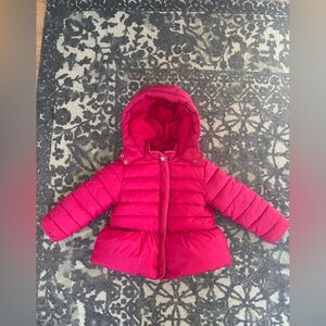 Jacadi girls pink padded Puffer Jacket size 4A